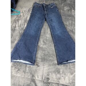 American Eagle Next Level Stretch Flare Jeans Women 4 Regular Dark Wash Blue